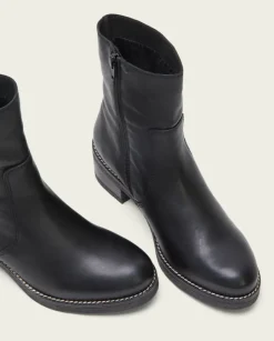 PORRONET Botines Mujer|Botines Planos Negros Con Cremallera Pax