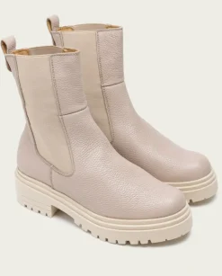 PORRONET Botines Planos|Botines Planos Taupe Con Elasticos Shelby