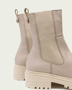 PORRONET Botines Planos|Botines Planos Taupe Con Elasticos Shelby