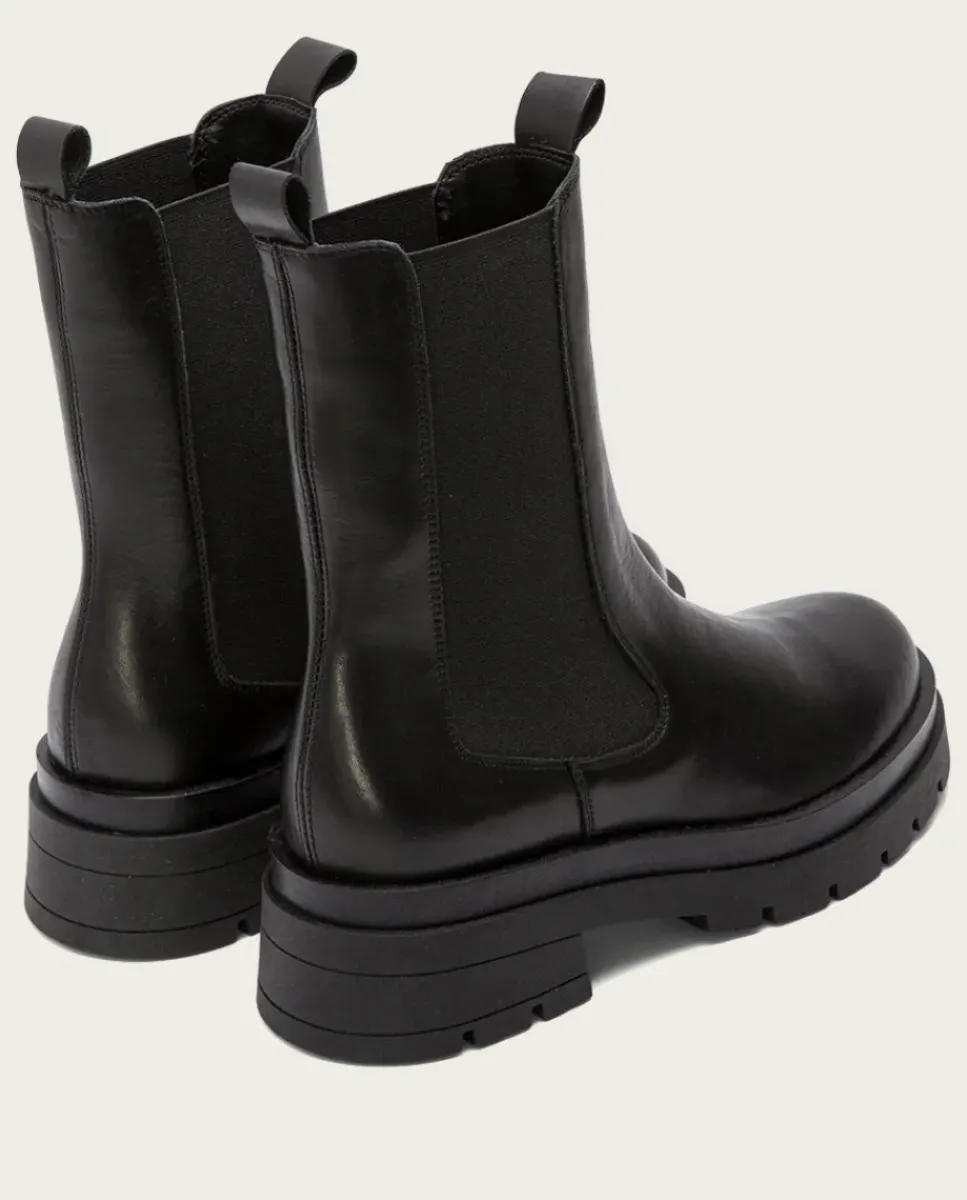 PORRONET Botines Planos|Botines Planos Track Negros Con Elasticos Dakota