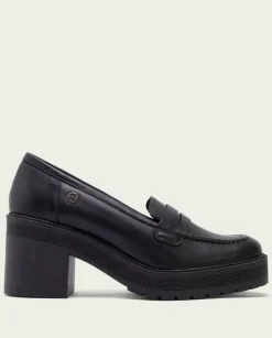 PORRONET Mocasines|Mocasines De Tacón Negros Rahel