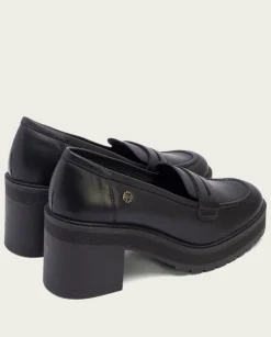 PORRONET Mocasines|Mocasines De Tacón Negros Rahel