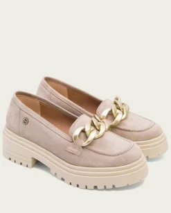 PORRONET Mocasines|Mocasines Planos Arena Con Adorno Saiko