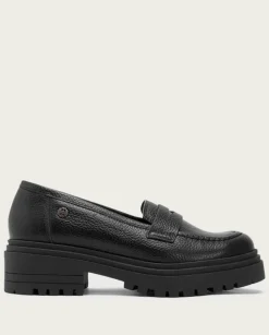 PORRONET Mocasines|Mocasines Planos Negros Sahira