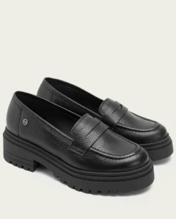 PORRONET Mocasines|Mocasines Planos Negros Sahira