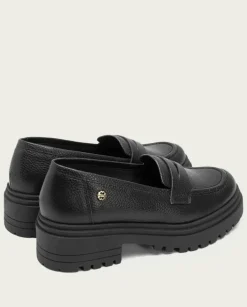 PORRONET Mocasines|Mocasines Planos Negros Sahira