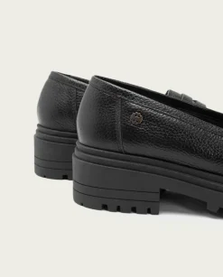 PORRONET Mocasines|Mocasines Planos Negros Sahira