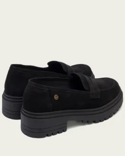 PORRONET Mocasines|Mocasines Planos Negros Selma