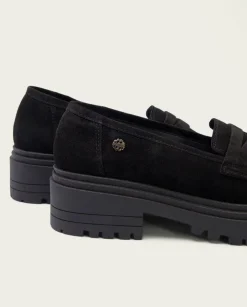 PORRONET Mocasines|Mocasines Planos Negros Selma