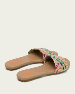 PORRONET Sandalias Planas|Sandalia Multicolor Lua