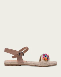 PORRONET Sandalias Planas|Sandalia Plana Yute Y Piel Morgan