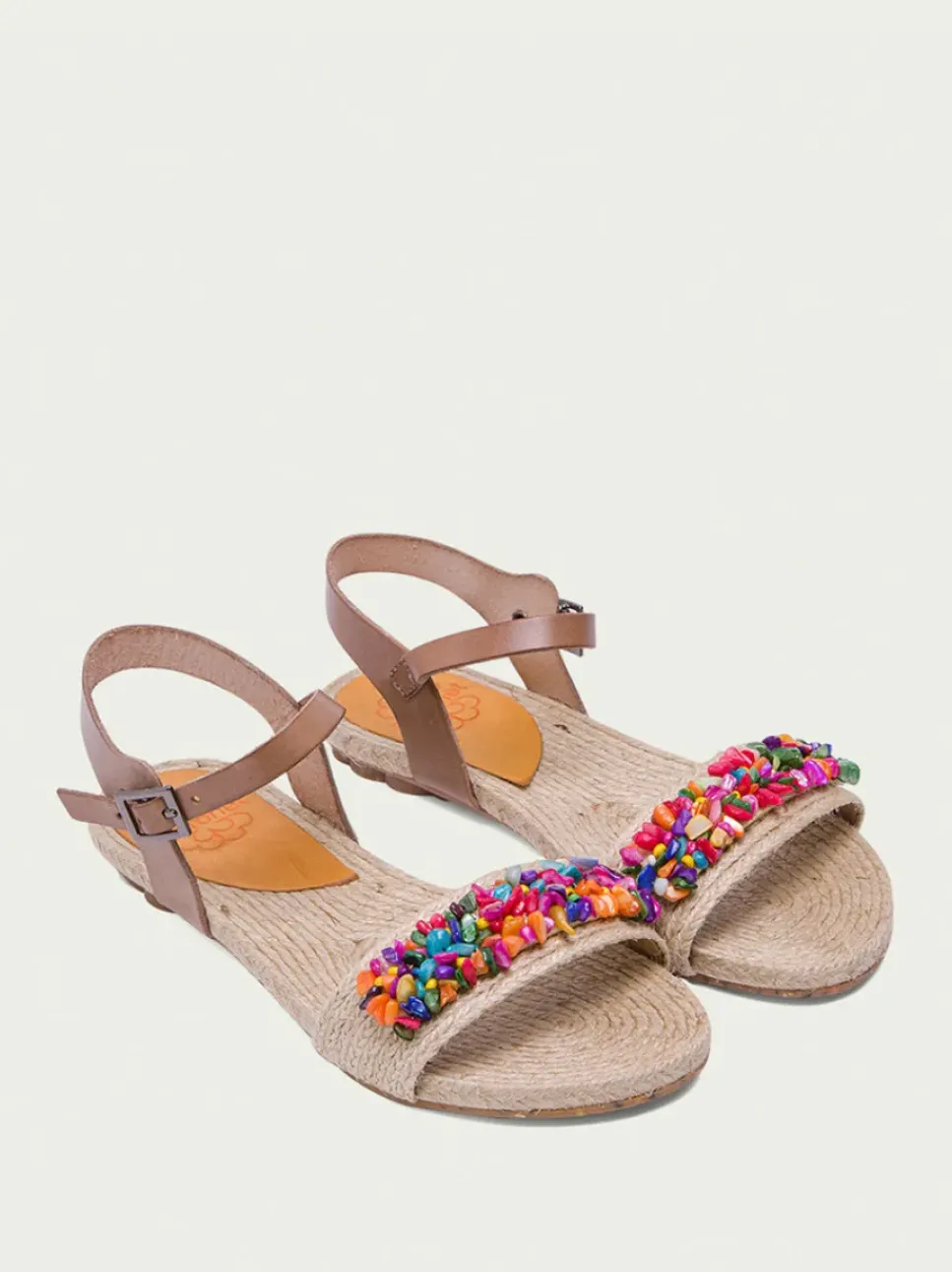 PORRONET Sandalias Planas|Sandalia Plana Yute Y Piel Morgan