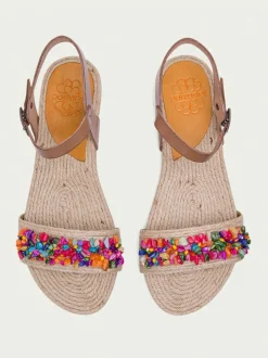 PORRONET Sandalias Planas|Sandalia Plana Yute Y Piel Morgan