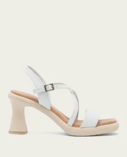 PORRONET Sandalias Tacón|Sandalia Tacón Alto Blanco Karen