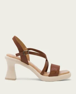 PORRONET Sandalias Tacón|Sandalia Tacón Alto Cuero Karen