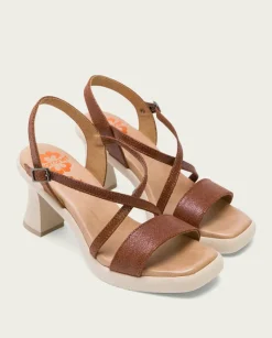 PORRONET Sandalias Tacón|Sandalia Tacón Alto Cuero Karen