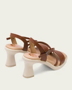 PORRONET Sandalias Tacón|Sandalia Tacón Alto Cuero Karen