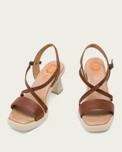 PORRONET Sandalias Tacón|Sandalia Tacón Alto Cuero Karen
