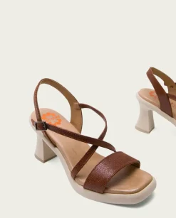 PORRONET Sandalias Tacón|Sandalia Tacón Alto Cuero Karen