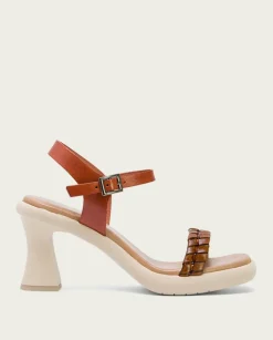PORRONET Sandalias Tacón|Sandalia Tacón Alto Cuero Kali