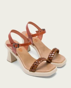 PORRONET Sandalias Tacón|Sandalia Tacón Alto Cuero Kali