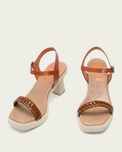 PORRONET Sandalias Tacón|Sandalia Tacón Alto Cuero Kali