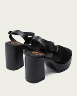 PORRONET Sandalias Tacón|Sandalia Tacón Alto Negro Alice