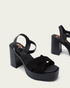 PORRONET Sandalias Tacón|Sandalia Tacón Alto Negro Alice