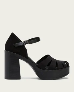 PORRONET Sandalias Tacón|Sandalia Tacón Alto Negro Adara