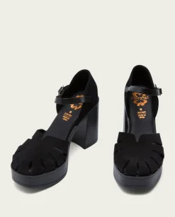 PORRONET Sandalias Tacón|Sandalia Tacón Alto Negro Adara