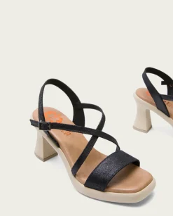 PORRONET Sandalias Tacón|Sandalia Tacón Alto Negro Karen