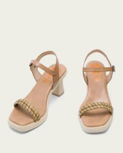 PORRONET Sandalias Tacón|Sandalia Tacón Alto Taupe Kali