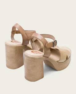 PORRONET Sandalias Tacón|Sandalia Tacón Alto Taupe Arena Alice