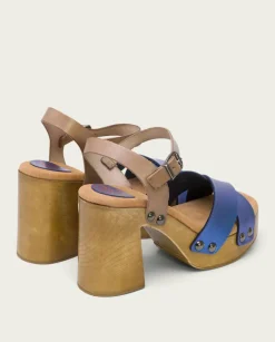 PORRONET Sandalias Tacón|Sandalia Tacón Azul Vega