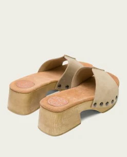 PORRONET Sandalias Tacón|Sandalia Tacón Bajo Arena Rosie