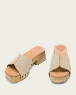 PORRONET Sandalias Tacón|Sandalia Tacón Bajo Arena Rosie