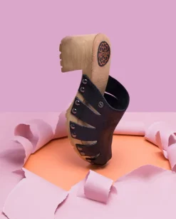 PORRONET Sandalias Tacón|Sandalia Tacón Medio Negro Samira