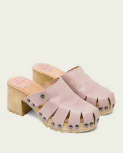 PORRONET Sandalias Tacón|Sandalia Tacón Medio Rosa Samira
