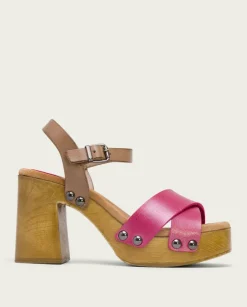 PORRONET Sandalias Tacón|Sandalia Tacón Rosa Vega