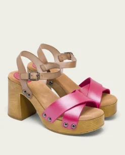 PORRONET Sandalias Tacón|Sandalia Tacón Rosa Vega