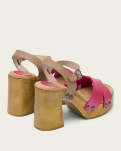 PORRONET Sandalias Tacón|Sandalia Tacón Rosa Vega